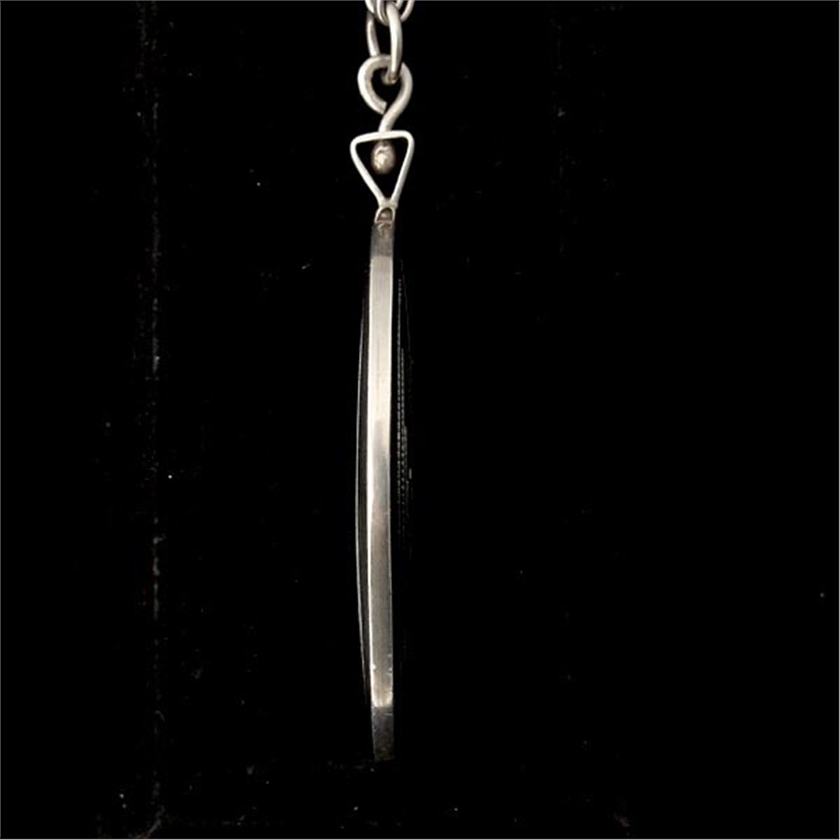 SILVER HOPI LABYRINTH PENDANT-NECKLACE.