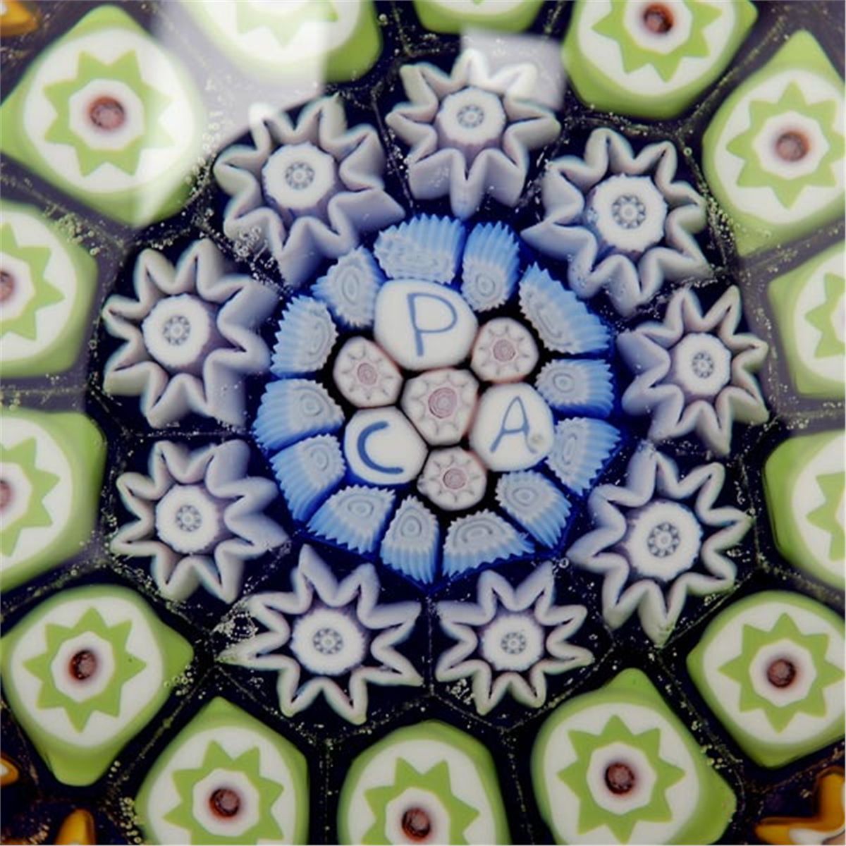 Crieff Scotland Millefiori Glass Paperweight