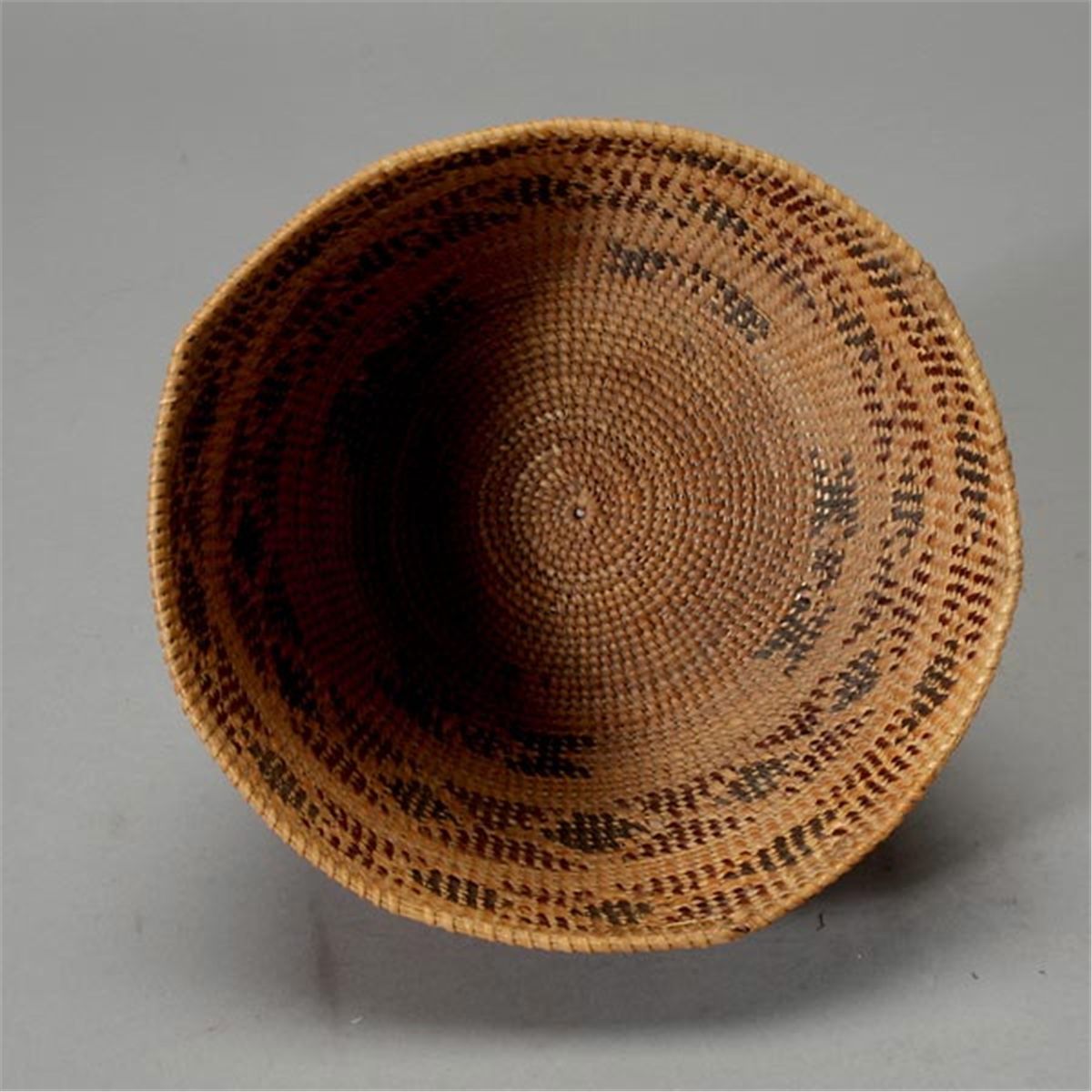 yokut california native indian basket bowl