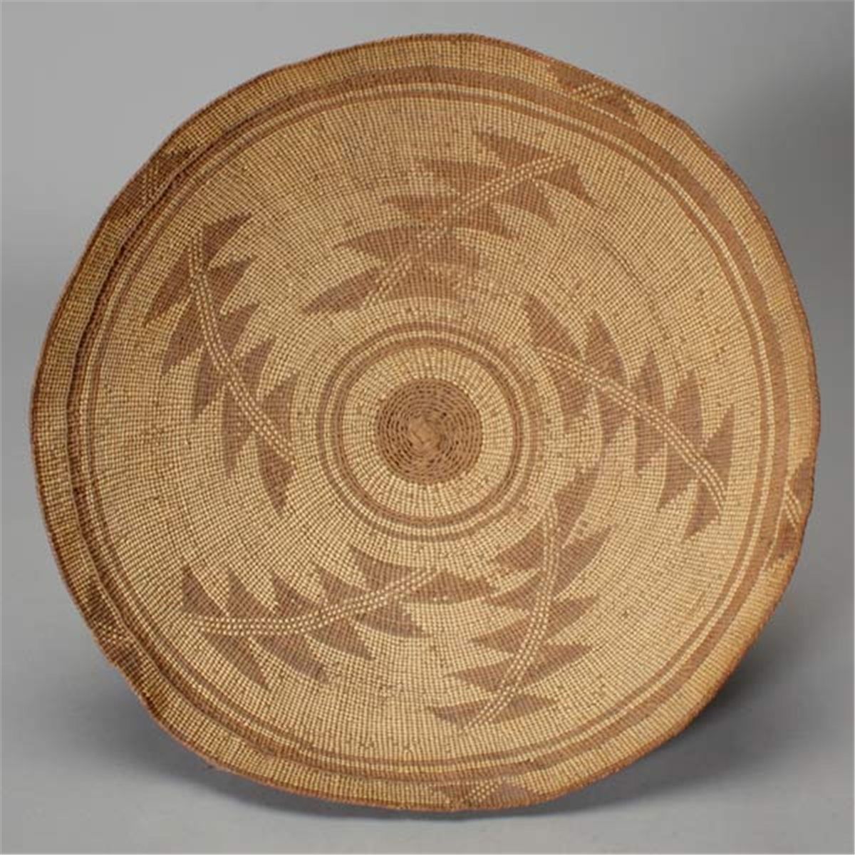 hupa basket tray california native american indian