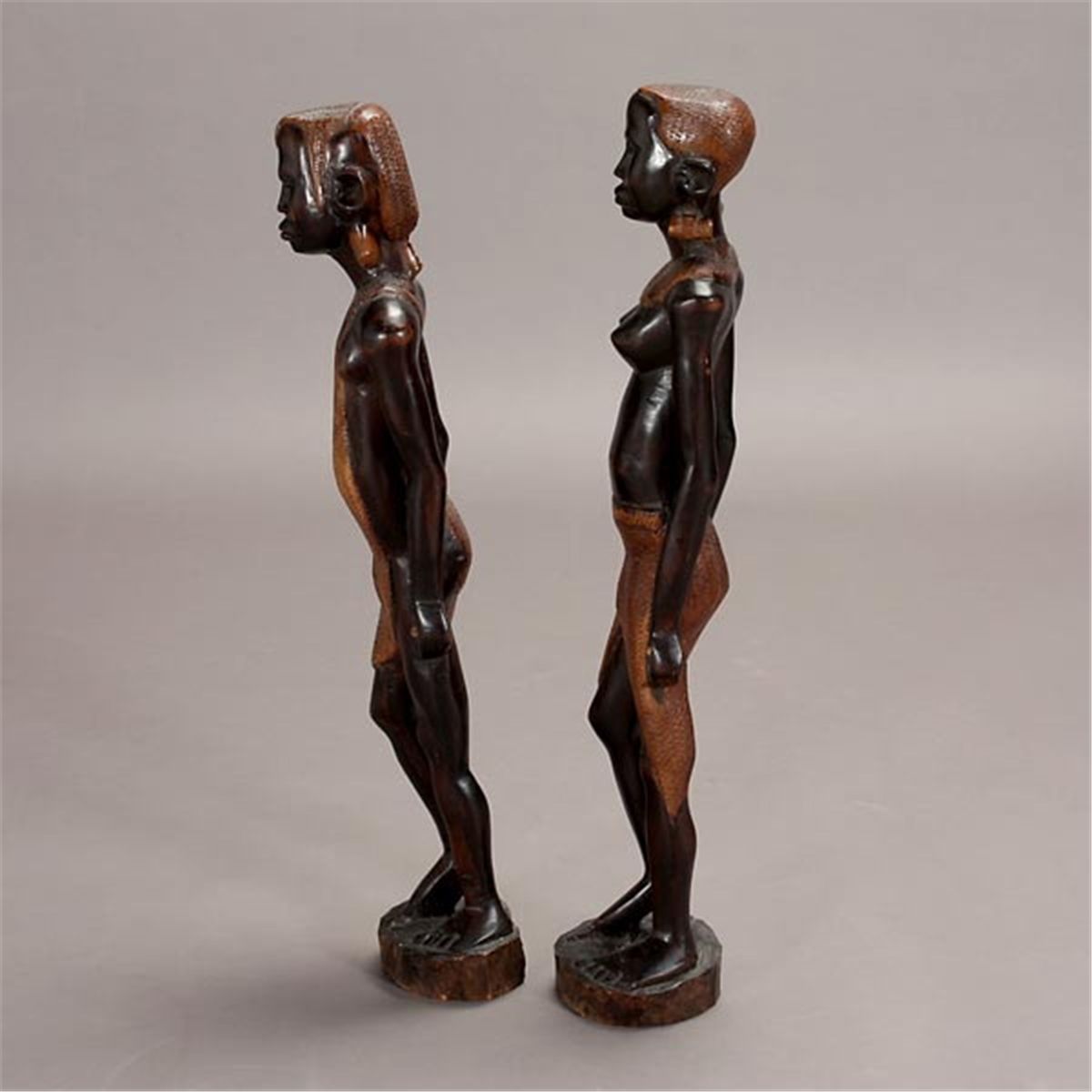 Two Large East AFrican Wood Carvings