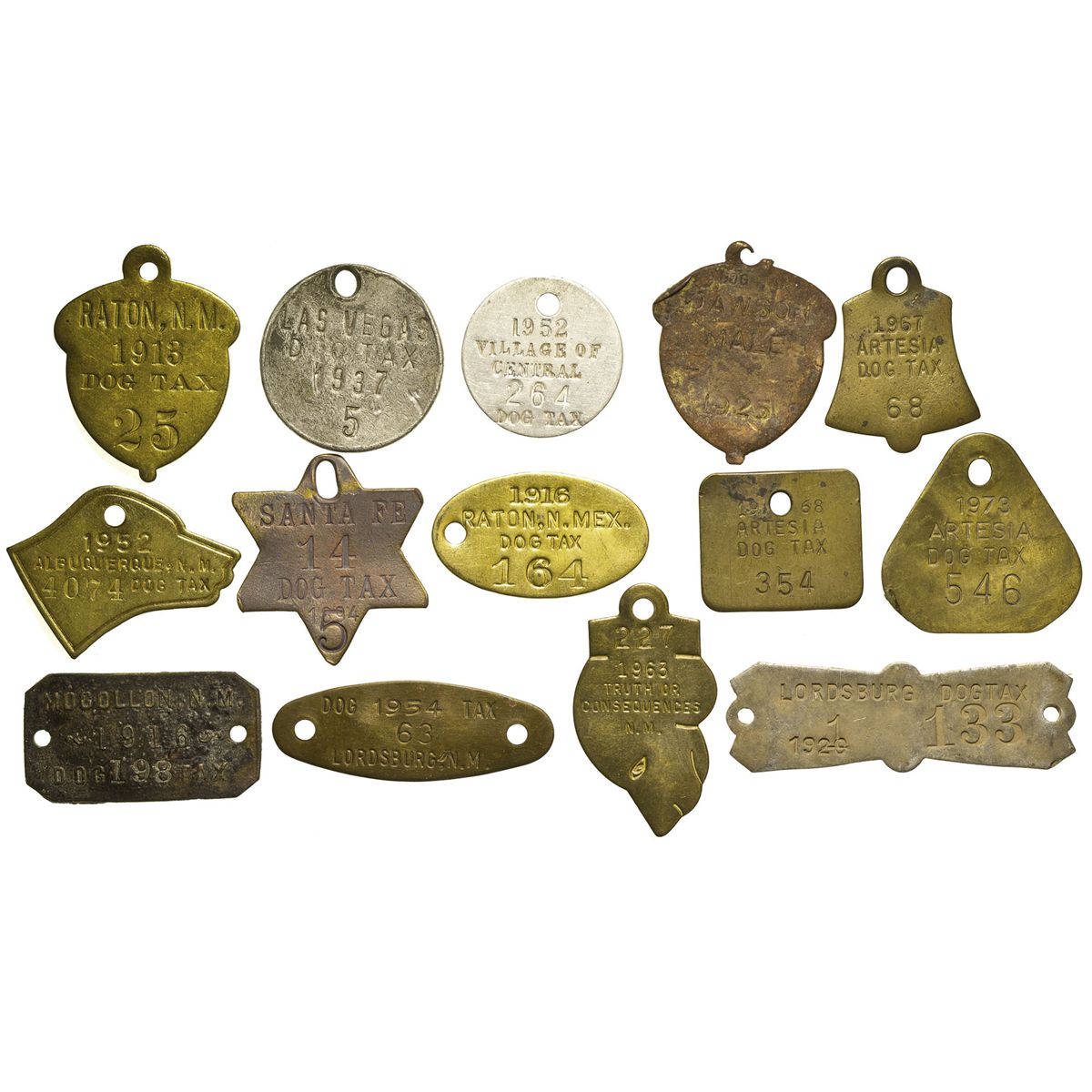 NM 19071968 Dog License Collection