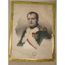 Antique French lithograh Napoleon Bonaparte 1810