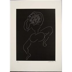 Dancing Nude Jeffrey Glenn Reese Signed Lithograph 1994