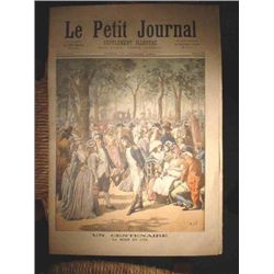 Authentic antique French newspaper Bonaparte dated 1894