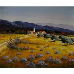 Colorful_Desert2 Original Oil 21.5 x 25.5-French Artist