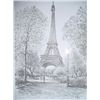 Image 2 : French print of Paris Eiffel Tower with frame