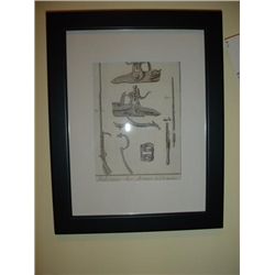 Antique French engraving Circa 1770