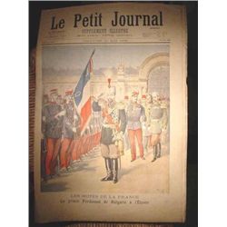 Authentic original antique French newspaper dated 1896