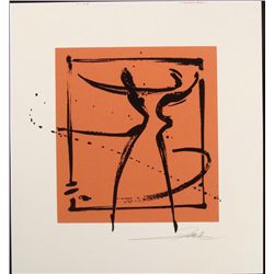 Alfred Gockel Abstract Two to Tango Signed Art Print