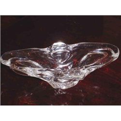 French Crystal dish of Lorraine Eastern France