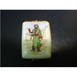 French hand painted Limoges box signed