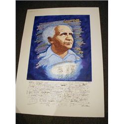 David Ben Gurion Signed by Ronald Reagan/Retail $19900.