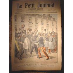 Authentic antique French newspaper dating 1897