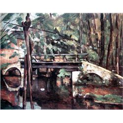 The Bridge At Maincy By Cezanne Giclee on Canvas