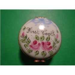 French hand painted Limoges box signed by artist