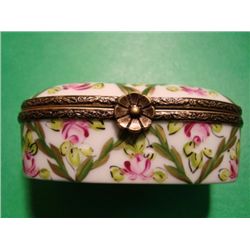 French hand painted Limoges box signed by artist