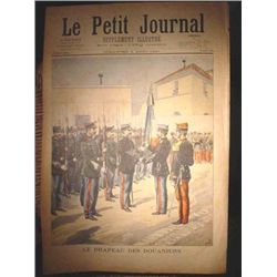 Authentic antique French newspaper dating 1897