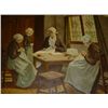 Image 2 : Oil on canvas Maids at work signed HL