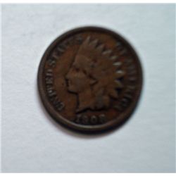 1908S Indian penny  solid FINE  nice color