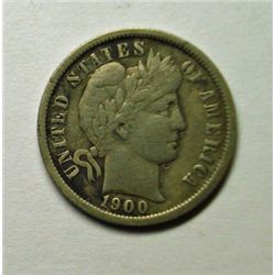 1900O Barber dime solid VF  VERY SCARCE DATE