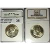 Image 1 : 1960D Franklin half $  NGC65 and 1960 ANACS65FBL  RARE in this grade