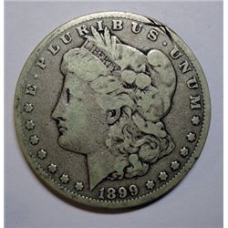1899 Morgan $  Fine with rim dmg 1:00