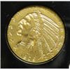 Image 1 : 1909 $5 GOLD  Indian  XF/AU