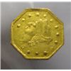 Image 1 : 1870 1/4 $ octagonal California gold  Rare  survival estimate 75