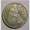 Image 1 : 1854 Bust half $ XF/AU