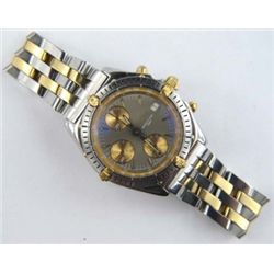 BreitlingTwoToned Stainless Steel Date Just Men's Watch