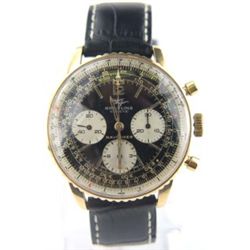 Breitling 18K Yellow Gold Navitimer Chronograph Watch