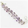 230twc Purple Pink Amethyst Sterling Bracelet (JEW-3347)