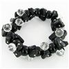 350twc Natural Black Onyx Crystal Bracelet (JEW-3456)