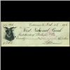 1896 FNB Catawissa PA Cashiers Check (COI-3265)