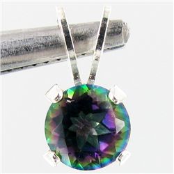 1.51twc Rainbow Topaz Sterling Pendant (JEW-2678)