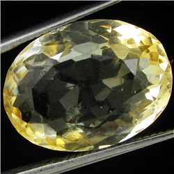 13.4ct Yellow Citrine Oval (GEM-10838F)