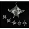 Handcrafted Glass Stingray Mom & Kids (DEC-387)