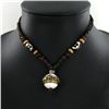 Image 2 : Tibet Shell Agate Bead Nickel Necklace (JEW-3264)