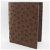Mens Upright Ostrich Hide Skin Wallet (ACT-255)