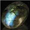 Image 1 : 12.81ct RARE Translucent Labradorite Cabochon  (GEM-39201)