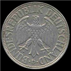 1961D Germany 1 Mark Hi Grade RARE (COI-8151)