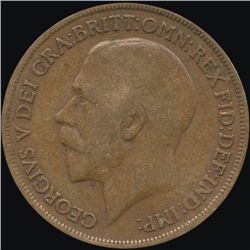 1914 Britain 1p VF/XF (COI-8894)