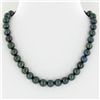 Rare Black Saltwater Pearl Necklace (JEW-250G)