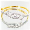 76.2twc Lab Diamond Gold Vermeil Bracelet (JEW-3542)