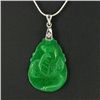 25ct Green Jade Cobra Pendant (JEW-3615)