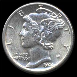 1944S Mercury Dime Gem MS66+ FB (COI-8411)