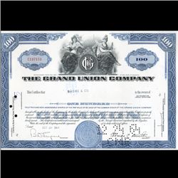 1960s Grand Union Stock Certificate Scarce (CUR-06420)