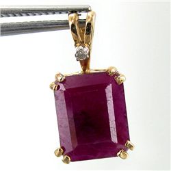 9twc Ruby Diamond 10k Pendant (JEW-3637)