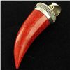 50twc Red Coral Sterling Pendant (JEW-3431)